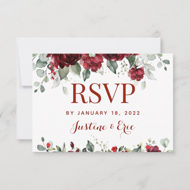 Rote Pest Epiphany - UAWG zur Auswahl RSVP Karte (Vorderseite)