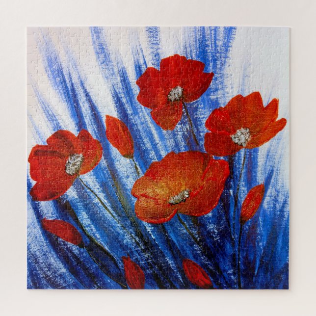 Rote Pflaumen im blauen Gras (Vertikal)