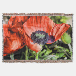 Rote Pflaumen & Stamen Blume Florenz Decke