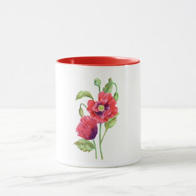 Rote Pflaumen Tasse (Zentrum)
