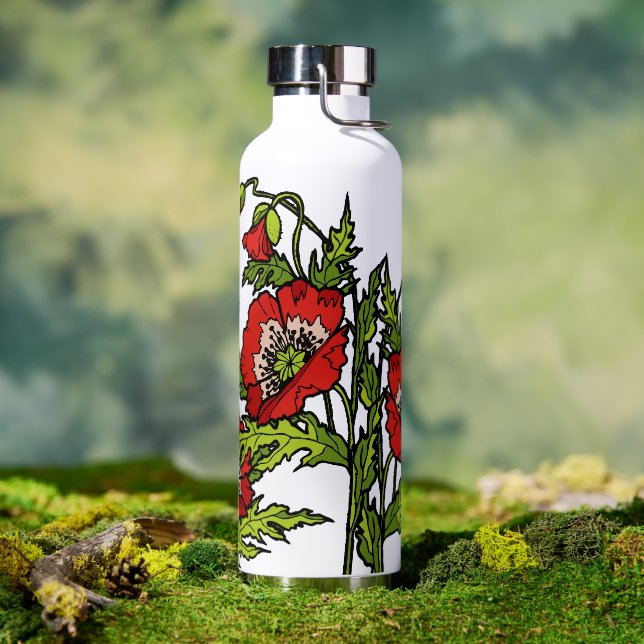 Rote Pflaumen Wasserflasche Trinkflasche (Außenbereich)