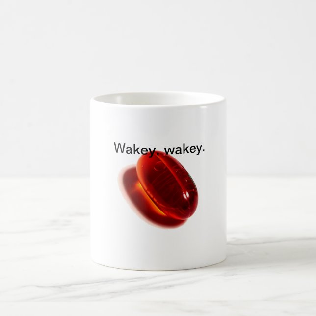 Rote Pillen-Tasse Kaffeetasse (Mittel)