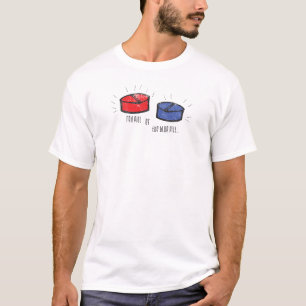 rote Pillenblaupille T-Shirt