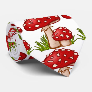 Rote Pilze Amanita Thunder_Cove Krawatte