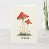 Rote Pilze Papa Karte