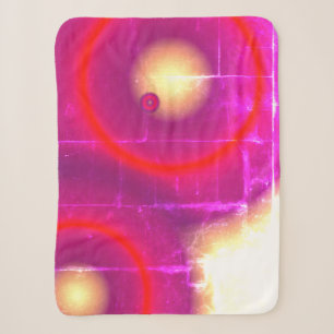 Rote Pinke Planeten Sonnen Kreise Astronomie Decke Sherpadecke