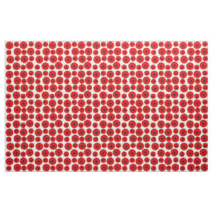 Rote PinRäder Stoff