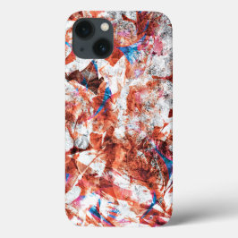 Rote Pinsel abstrakt moderne Digitaltechnik Case-Mate iPhone Hülle