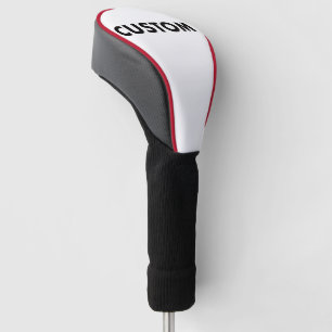 Rote Piping-Maßanfertigung Golf Driver Kopfbedecku Headcover