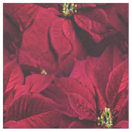 Rote Poinsettias Stoff