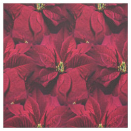 Rote Poinsettias Stoff