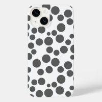 Rote Polka Punkte auf weißem Hintergrund