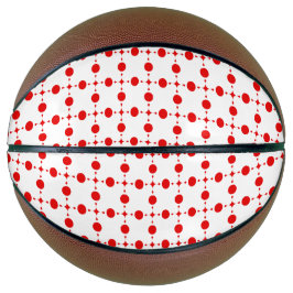 Rote Polka-Punkte, Polka-Dottern-Muster, Punkte, g Basketball