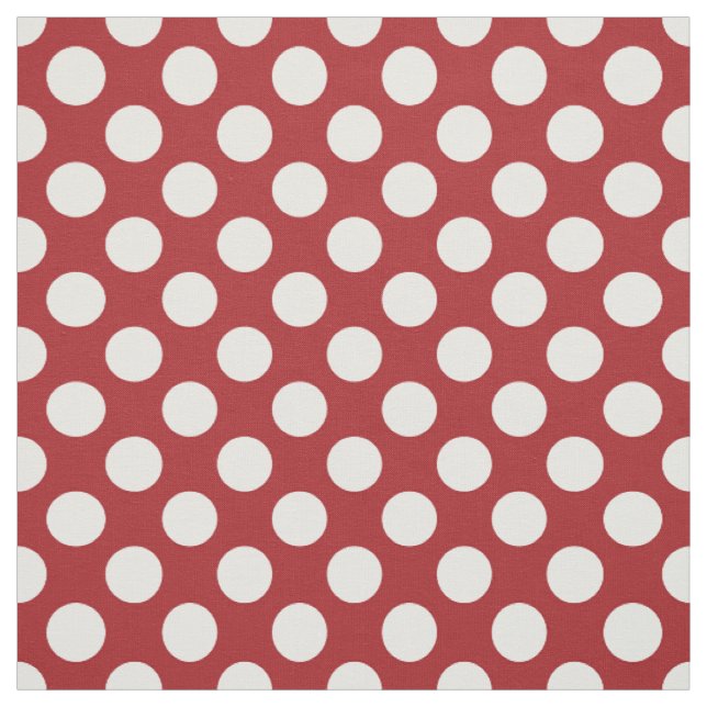 Rote Polka-Punkte, Polka-Dottern-Muster, Punkte, g Stoff (Muster)