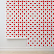 Rote Polka-Punkte, Polka-Dottern-Muster, Punkte, g