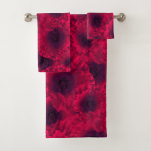 Rote Poppione Badhandtuch Set