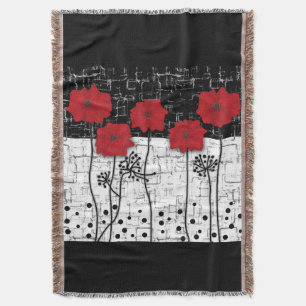 Rote Poppione Decke