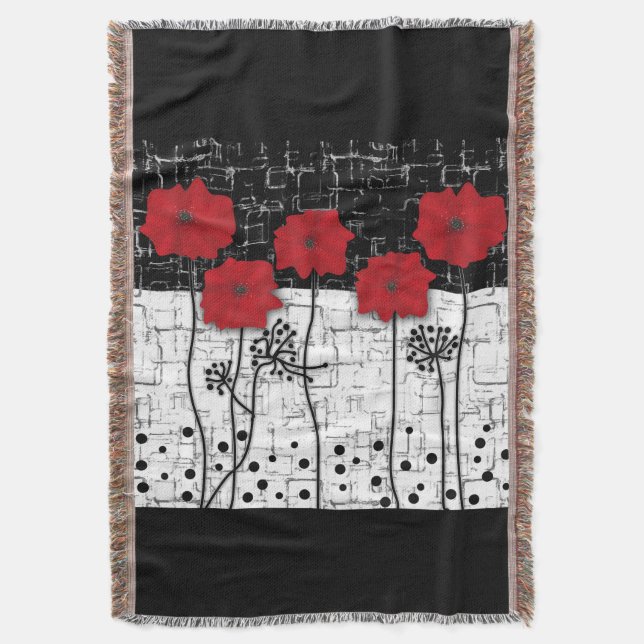 Rote Poppione Decke (Vorderseite Vertikal)