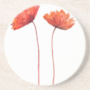 Rote Poppione Untersetzer