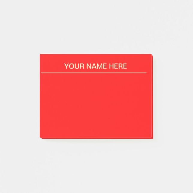 Rote Post-Itanmerkungen Post-it Klebezettel (Vorderseite)