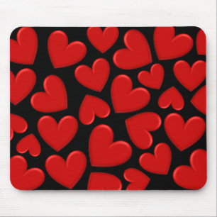 Rote Puffhörnchen Mousepad