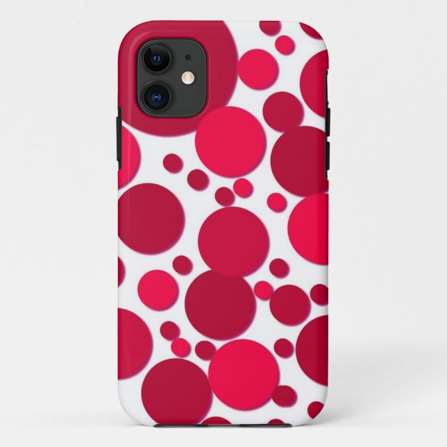 rote pünktchen Case-Mate iPhone hülle (Rückseite)