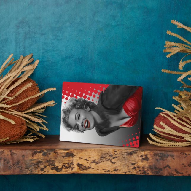 Rote Punkte Marilyn Fotoplatte (Seite)