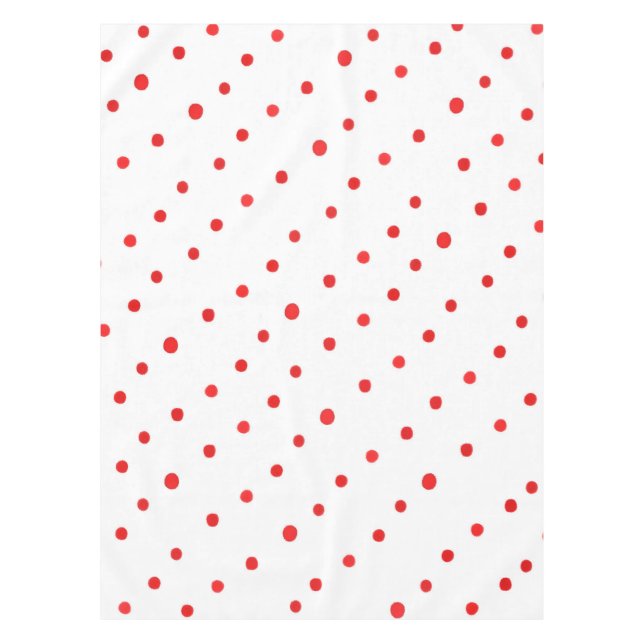 Rote Punkte Tischdecke (Vorderseite)