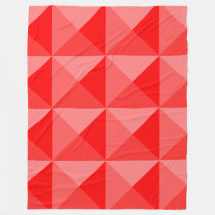 Rote Pyramiden Fleecedecke