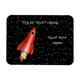 Rote Rakete Magnet
