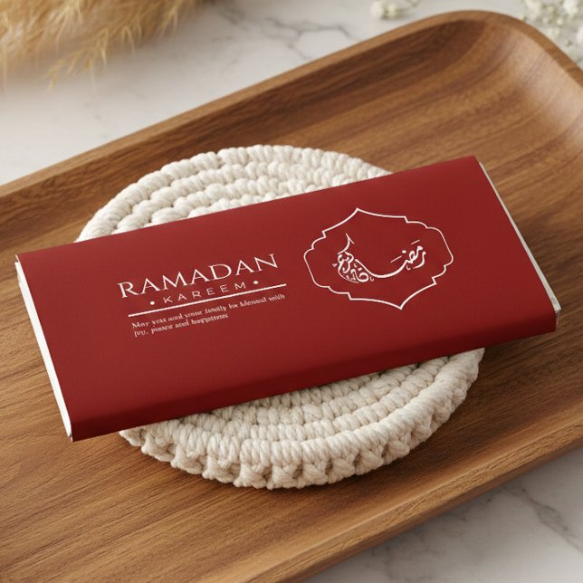 Rote Ramadan Kareem Schokoladenverpackung Islamisc Flyer (Von Creator hochgeladen)