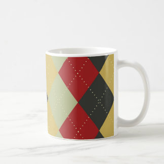 Rote Rauten-Tasse Kaffeetasse