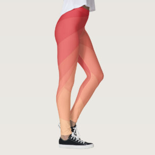 Rote Rechtecke in Gradient Leggings