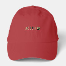 Rote Reiche Männer King-Hat Trucker Stylisch Elega