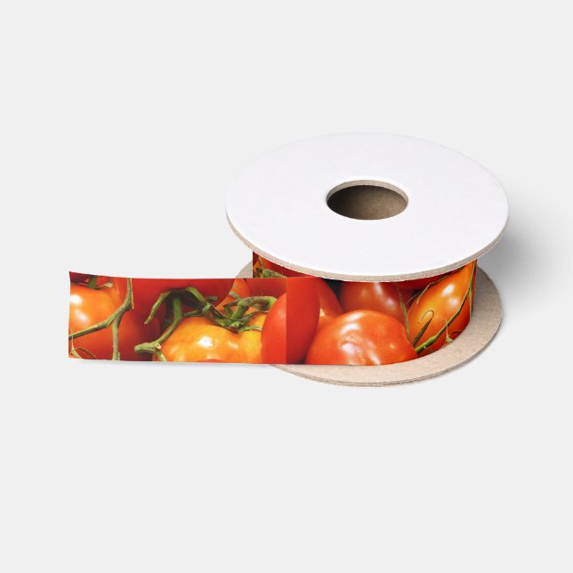 Rote reife Tomaten Satinband (Spule)