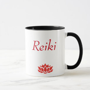 Rote Reiki Prinzipart Tasse
