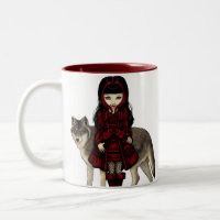 "Rote Reithaube im Herbst" Tasse