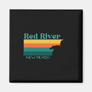 Rote Reitweg 70er Retro New Mex Magnet