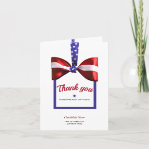 Rote Republikaner Patriotic Holiday Donor Voluntee Dankeskarte