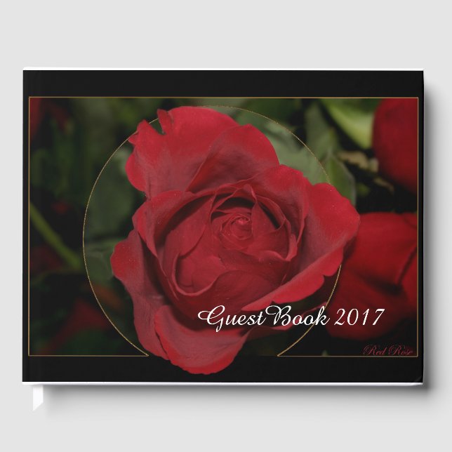 Rote Rose #1 Gästebuch (Vorderseite)