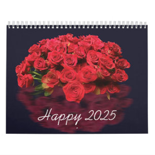 rote Rose 2025 Kalender