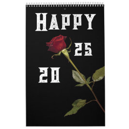 rote Rose 2025 Kalender