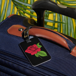 ROTE ROSE 2 GEPÄCKANHÄNGER