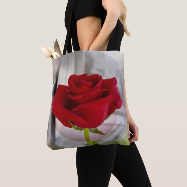 Rote Rose 2 Tasche (Von Nahem)