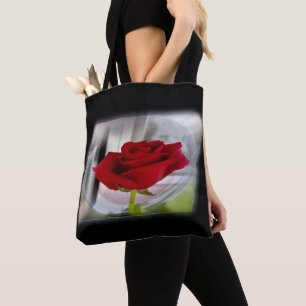 Rote Rose 2 Tasche