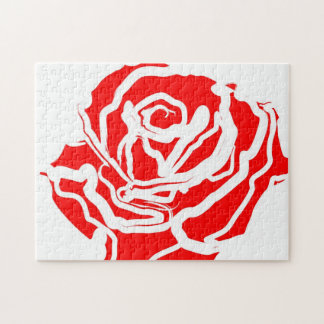 Rote Rose abstrakt