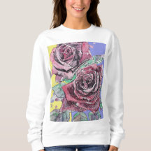 Rote Rose Aquarellfarben Blume Blumenbemalung Rose
