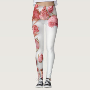 Rote Rose auf Ihrem Kleidungsstück Leggings