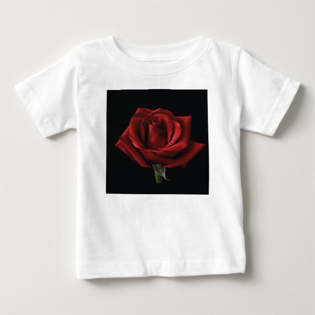 Rote Rose Baby T-shirt (Vorderseite)