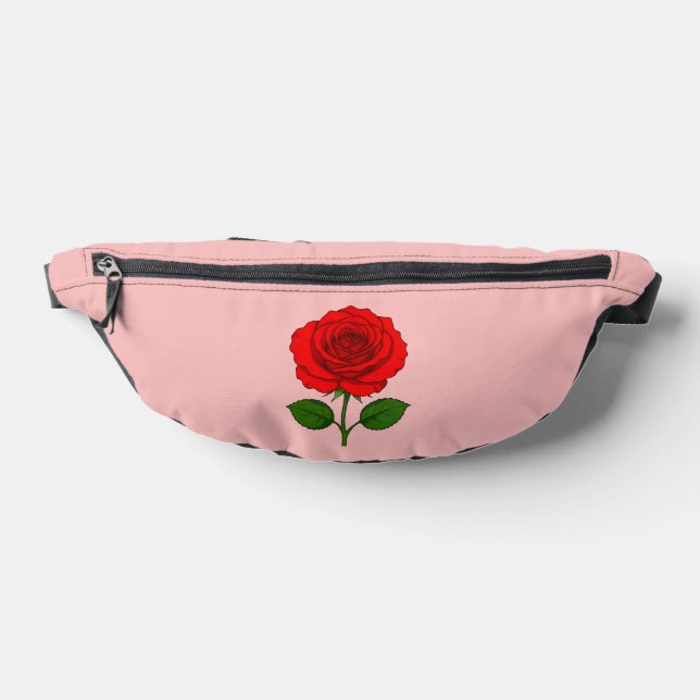 Rote Rose Bauchtasche (Ablage )